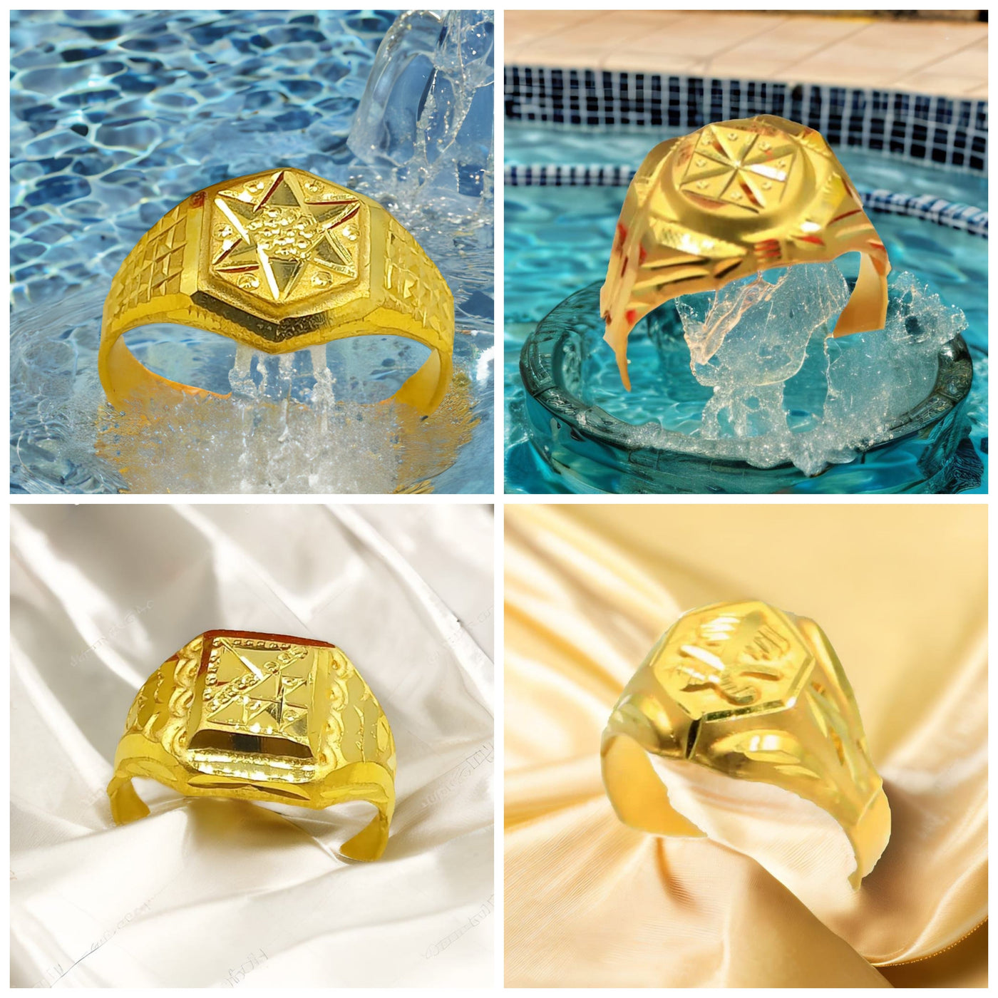 men  gold copy  ring same  gold